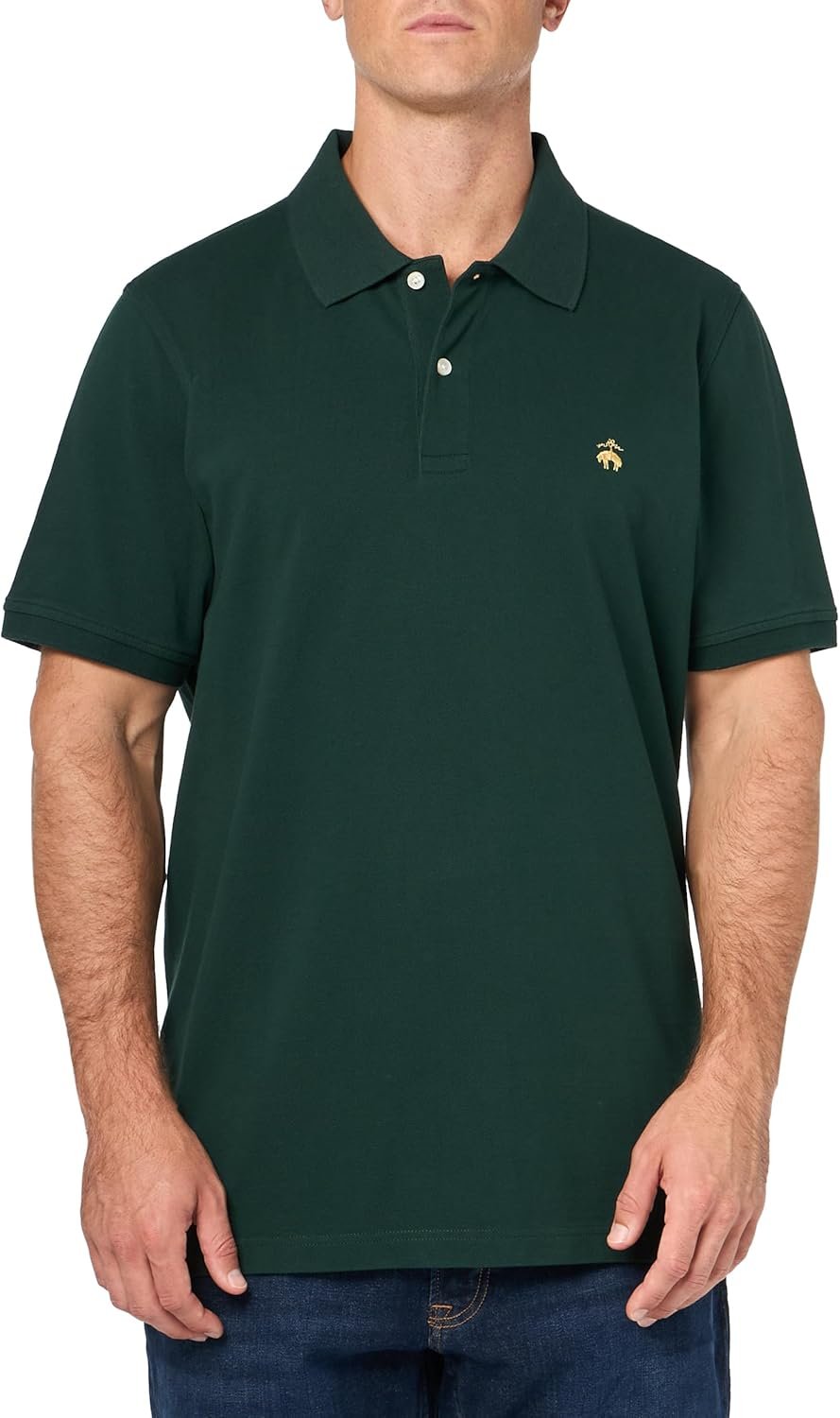 Brooks Brothers Men's Short Sleeve Cotton Pique Stretch Logo Polo Shirt