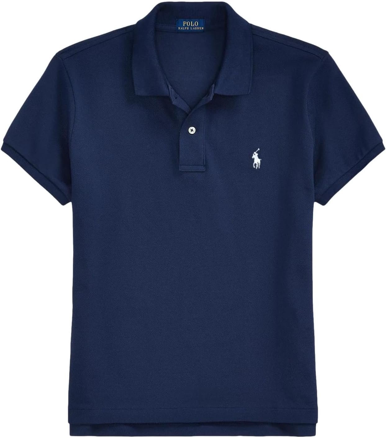 Polo Ralph Lauren Women's Classic Fit Mesh Polo Shirt, Navy, Small