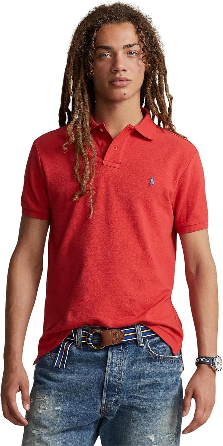 Polo Ralph Lauren Men's Custom Slim Fit Mesh Polo Shirt