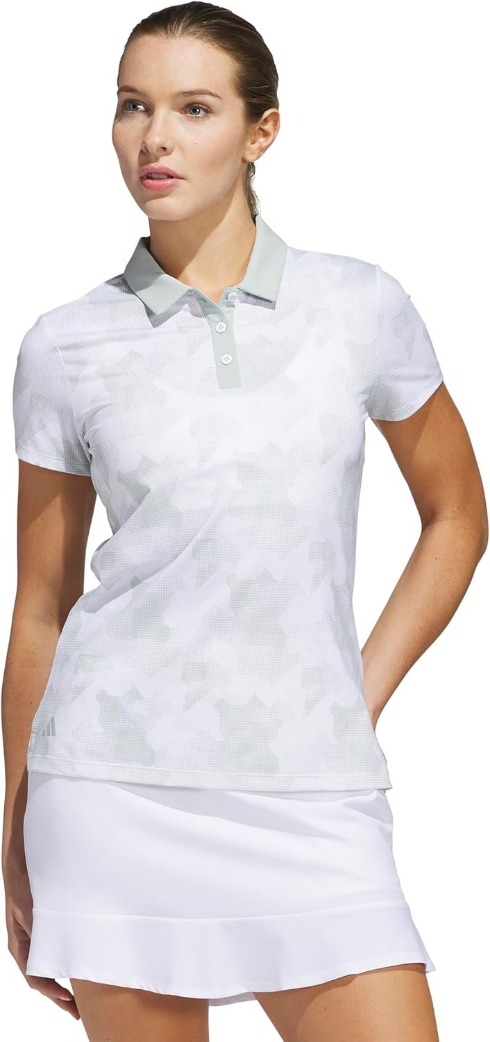 adidas Womens Ultimate365 Printed Polo Shirt