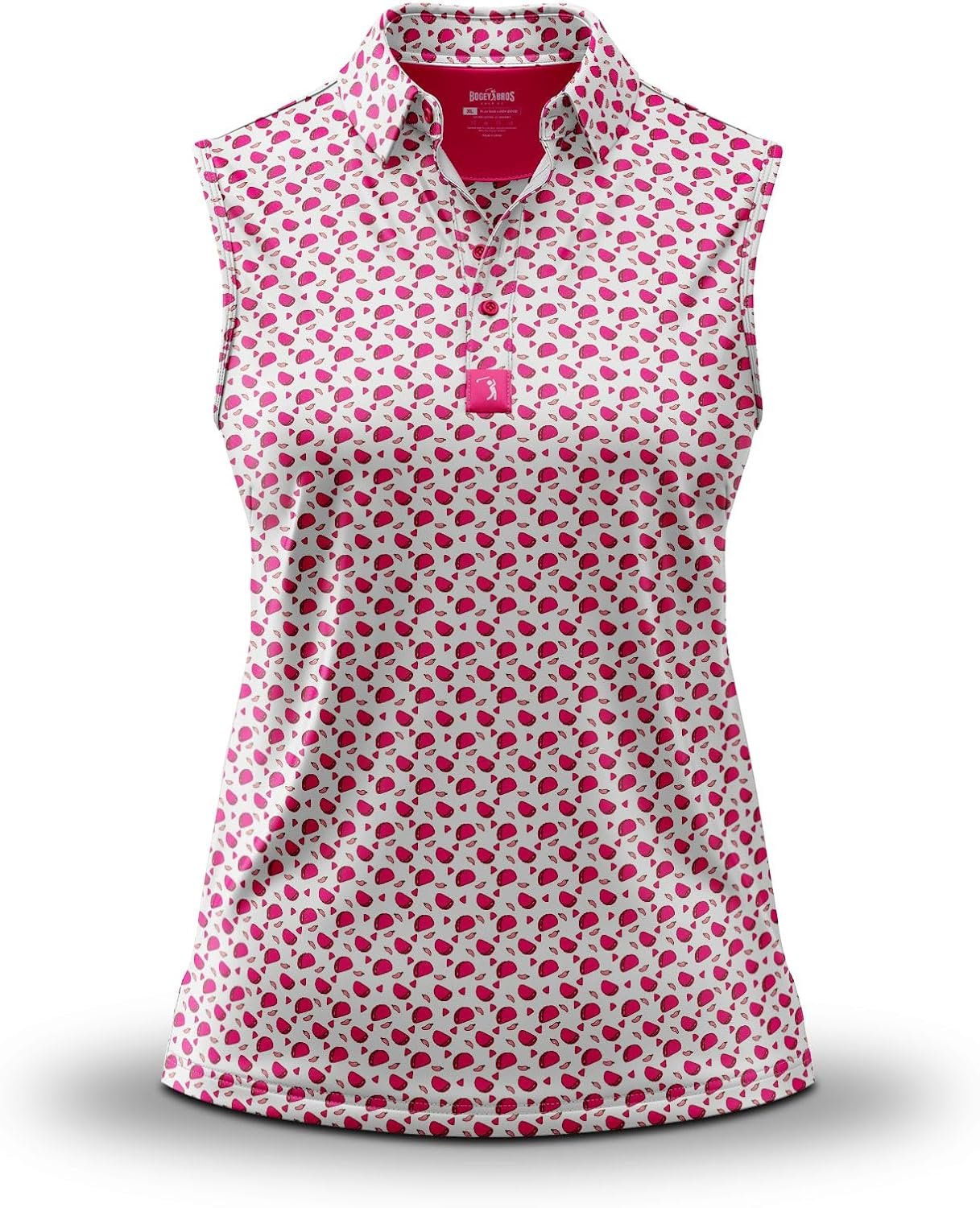 Bogey Bros Sleeveless Golf Polo for Women – Athletic Fit, UPF 50, Moisture Wicking