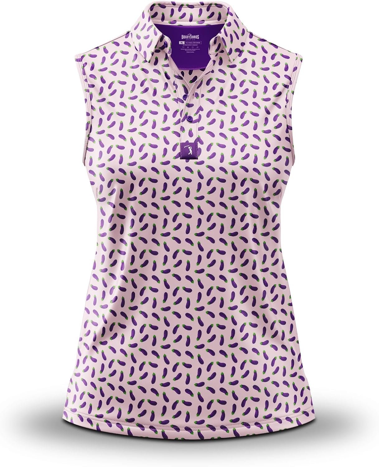 Bogey Bros Sleeveless Golf Polo for Women – Athletic Fit, UPF 50, Moisture Wicking