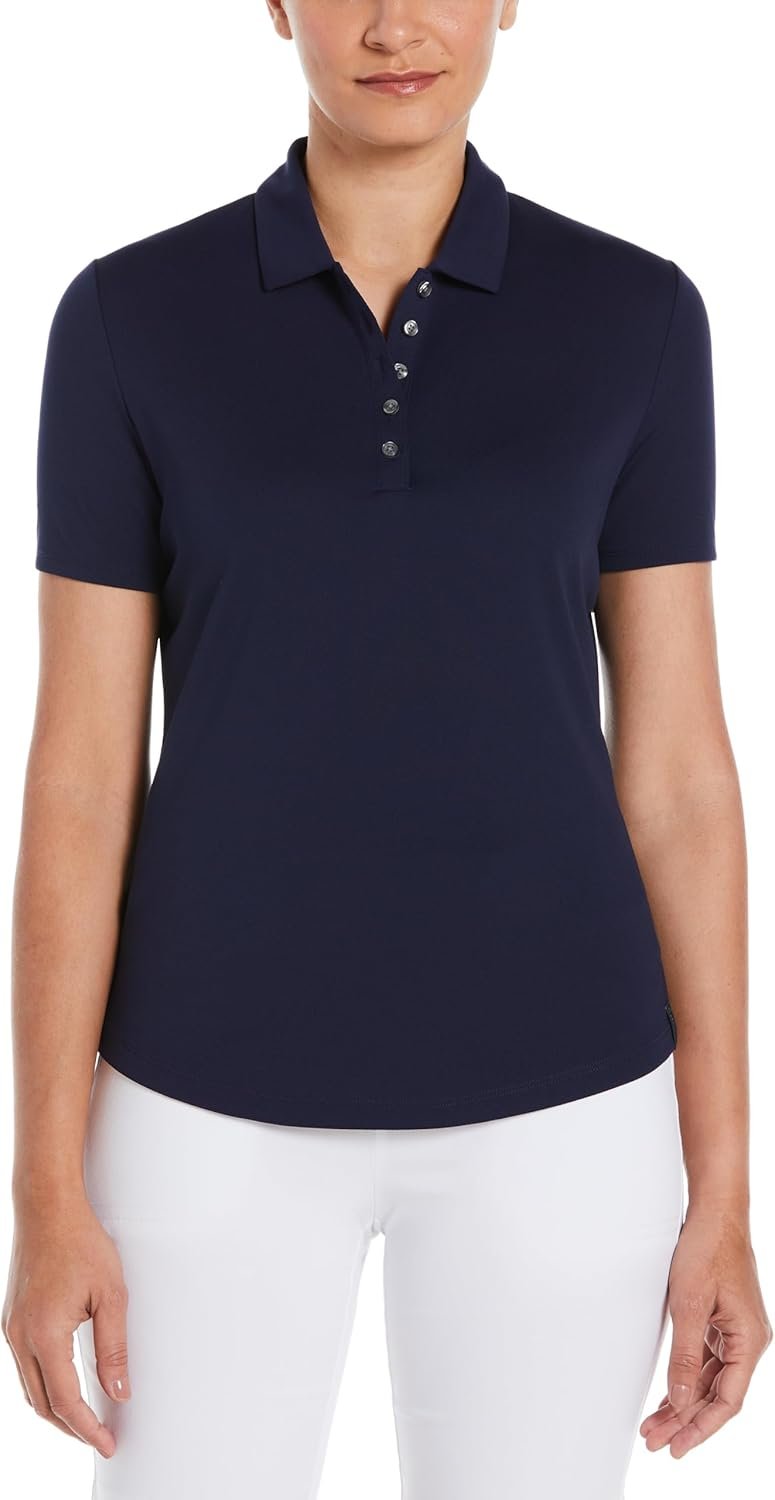 Perry Ellis Women's Short Sleeve Golf Polo Shirt