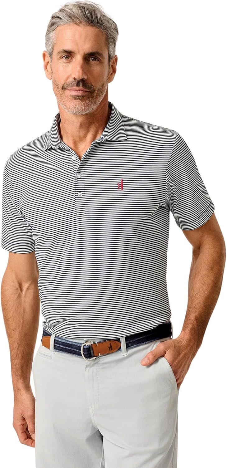 johnnie-O Dru Polo | Men's Performance Mesh Polo | Moisture-Wicking | Stretch |...