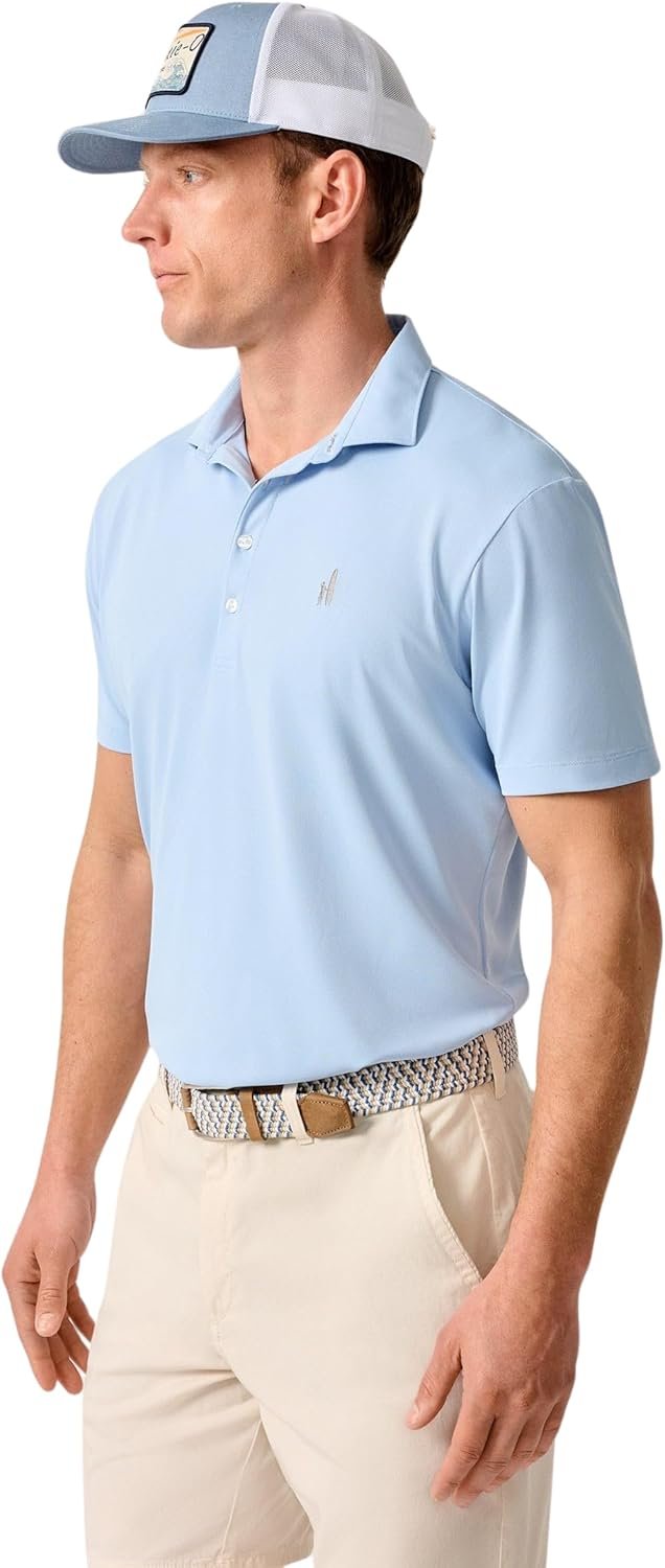 johnnie-O Stevie Polo | Men's Performance Mesh Polo | Moisture-Wicking |...
