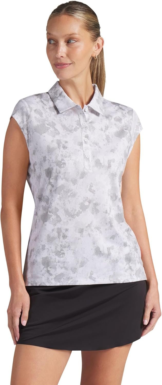 PUMA Womens X Volition Cloudspun Camo Golf Polo