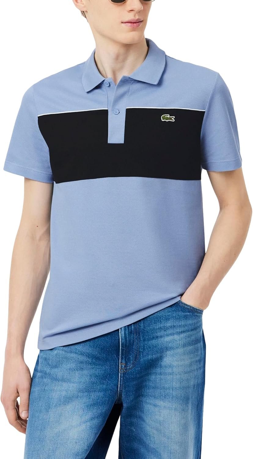 Lacoste Men's Regular Fit Colour-Block Piqué Polo Shirt