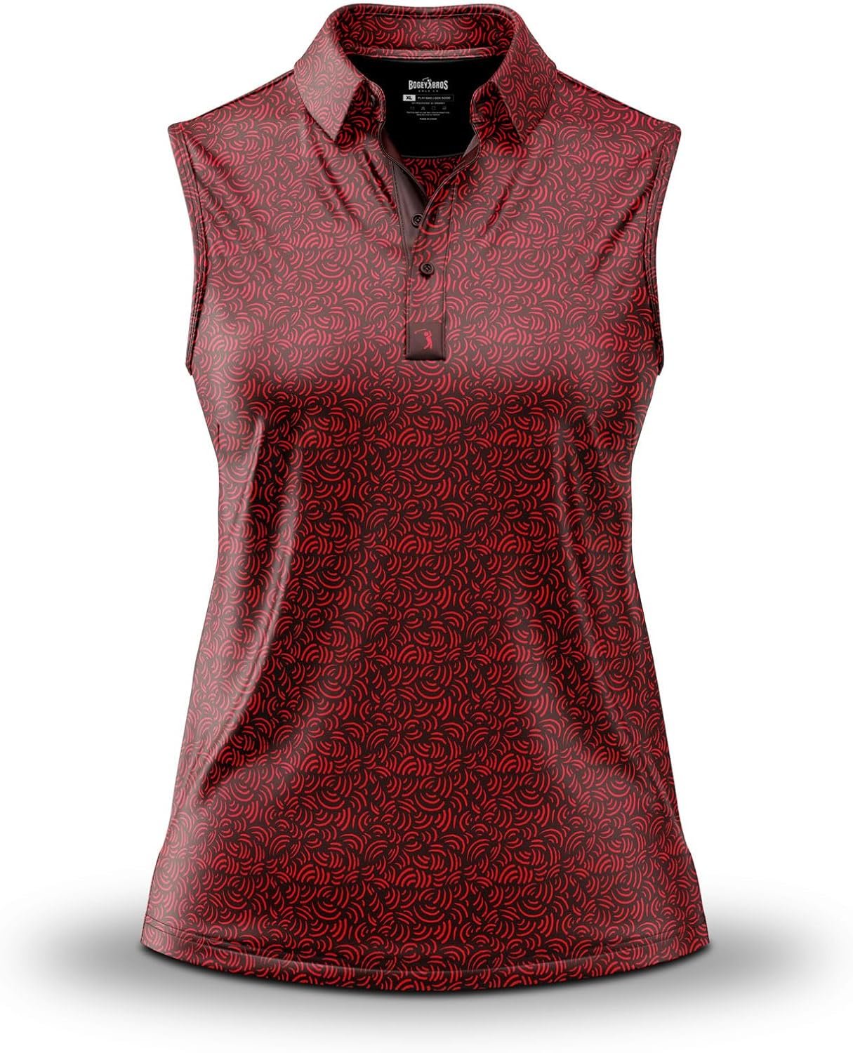 Bogey Bros Sleeveless Golf Polo for Women – Athletic Fit, UPF 50, Moisture Wicking