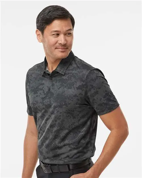 Men's All Over Camo Print Polo - Image 5