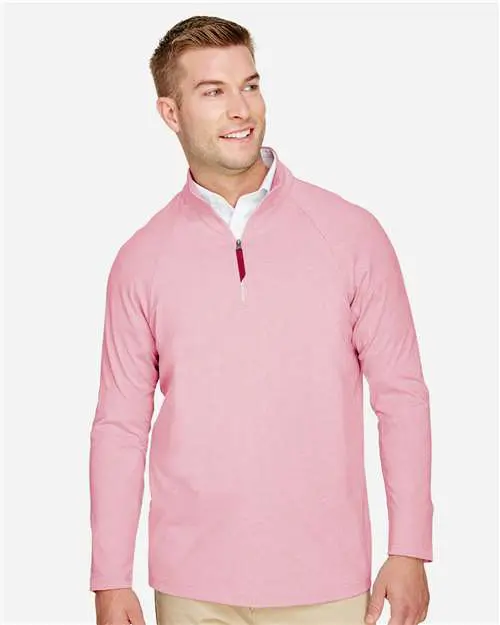 Men's CrownLux Performance® Clubhouse Micro-Stripe Quarter-Zip Pullover - Image 8