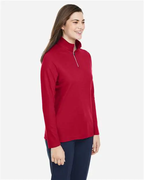 Women's Fusion ChromaSoft™ Pique Quarter-Zip Pullover - Image 5
