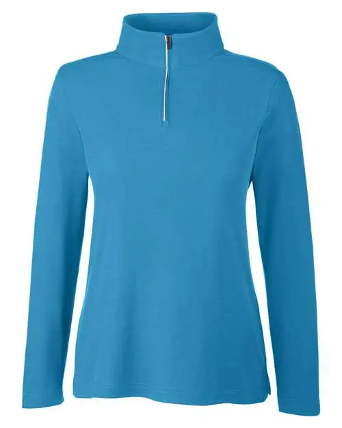Women's Fusion ChromaSoft™ Pique Quarter-Zip Pullover - Image 7