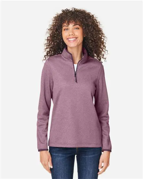 Women's Venture Heathered Stripe Quarter-Zip Pullover - Image 10