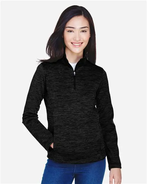 Women's Newbury Mélange Fleece Quarter-Zip Pullover - Image 3