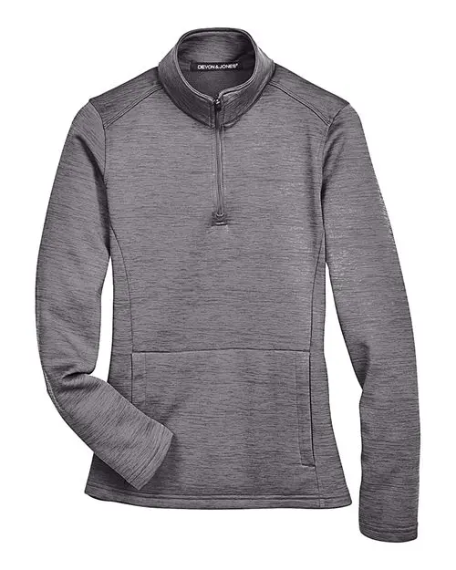 Women's Newbury Mélange Fleece Quarter-Zip Pullover - Image 6