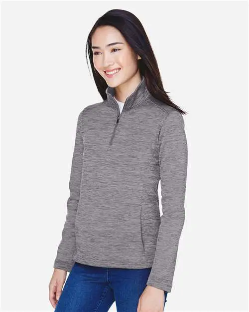Women's Newbury Mélange Fleece Quarter-Zip Pullover - Image 9