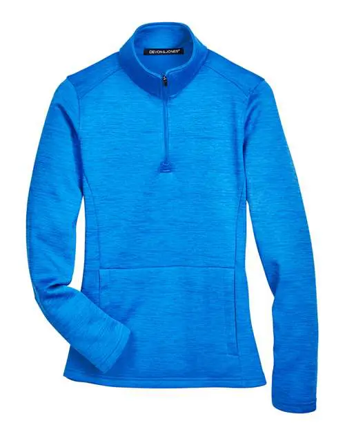 Women's Newbury Mélange Fleece Quarter-Zip Pullover - Image 16