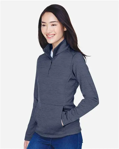 Women's Newbury Mélange Fleece Quarter-Zip Pullover - Image 24