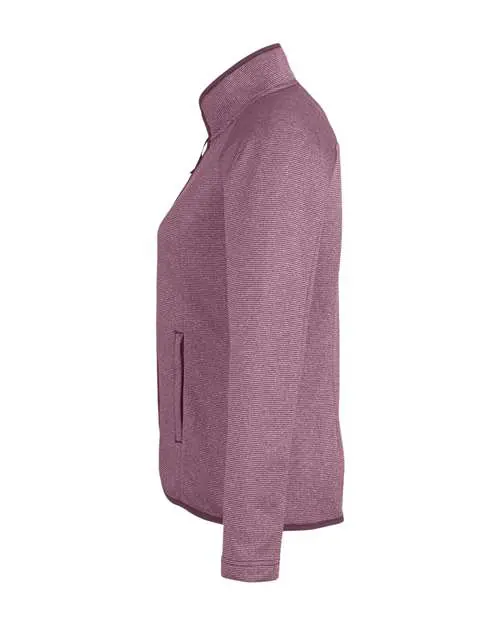 Women's Venture Heathered Stripe Full-Zip - Image 3