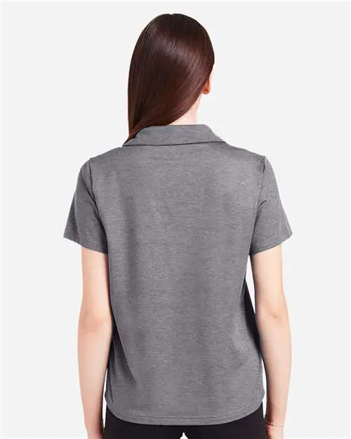 Women's Fairway Marbled Jersey Polo - Image 6