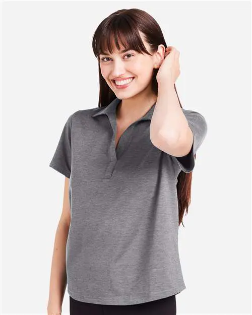 Women's Fairway Marbled Jersey Polo - Image 5