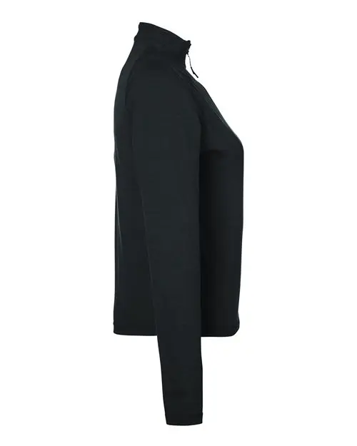 Women's Fairway Marbled Jersey Quarter-Zip Pullover - Image 9