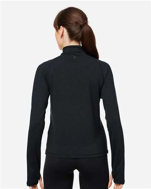 Women's Fairway Marbled Jersey Quarter-Zip Pullover - Image 12