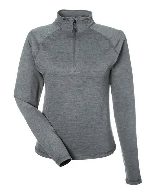 Women's Fairway Marbled Jersey Quarter-Zip Pullover - Image 13