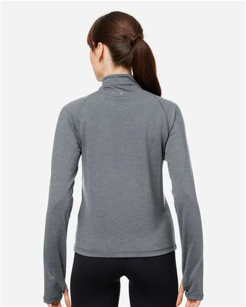 Women's Fairway Marbled Jersey Quarter-Zip Pullover - Image 18