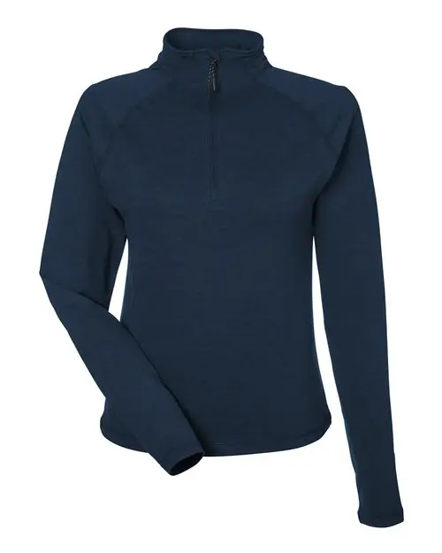 Women's Fairway Marbled Jersey Quarter-Zip Pullover - Image 19