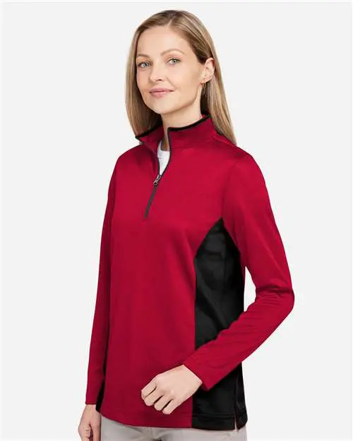 Women's Flash Snag Protection Plus IL Colorblock Quarter-Zip Pullover - Image 5