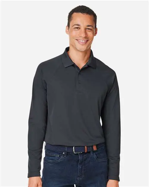 Men's Charge Snag and Soil Protect Long Sleeve Polo - Image 10