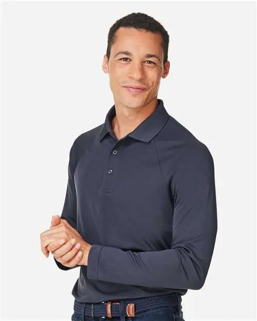 Men's Charge Snag and Soil Protect Long Sleeve Polo - Image 11