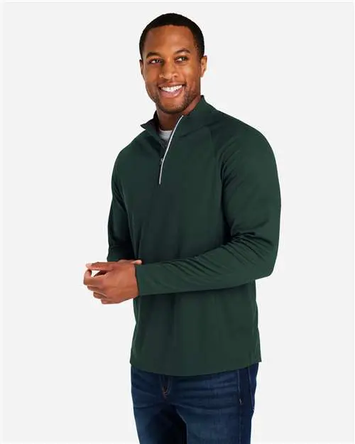 Men's Origin Performance Pique Quarter-Zip Pullover - Image 5