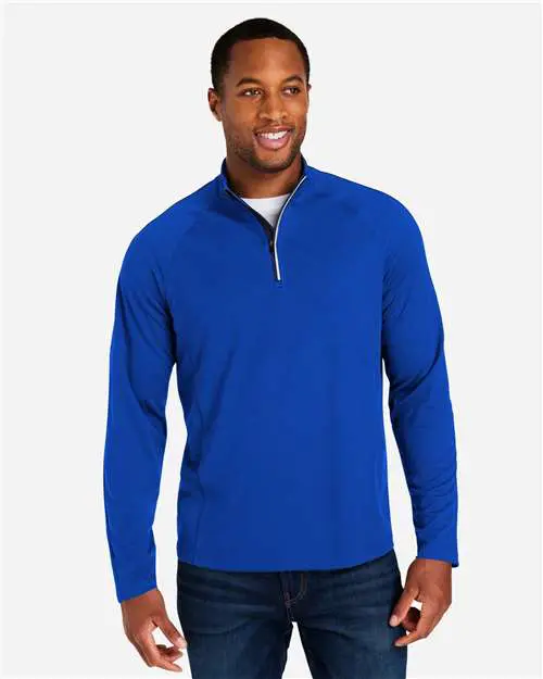 Men's Origin Performance Pique Quarter-Zip Pullover - Image 10