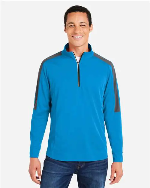 Men's Market Snag Protect Mesh Colorblock Quarter-Zip Pullover - Image 4