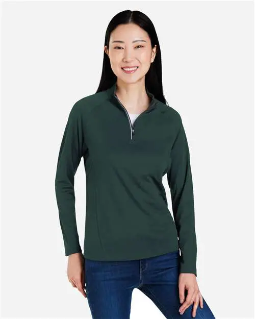 Women's Origin Performance Pique Quarter-Zip Pullover - Image 4
