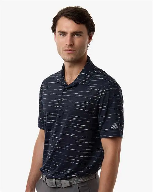 Men's Ultimate365 Mesh Glimmer Print Polo - Image 11