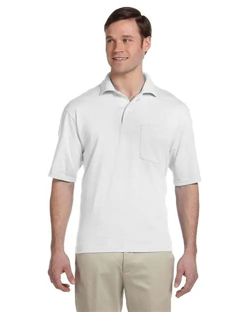 Men's SpotShield® 50/50 Polo with Pocket - Image 25
