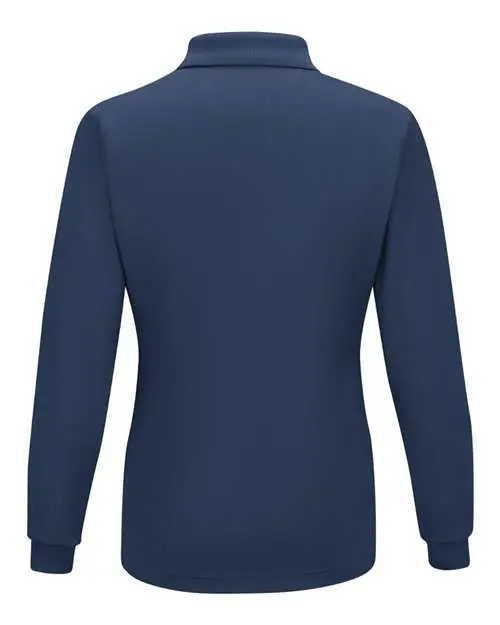 Women's Long Sleeve Performance Knit Polo - Image 4