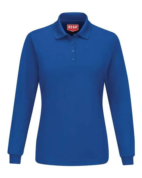 Women's Long Sleeve Performance Knit Polo - Image 5