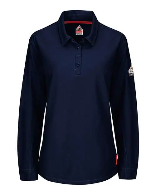 Women's iQ Series® Long Sleeve Polo with 4-Button Placket
