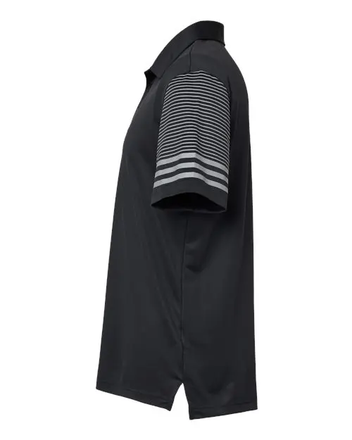 Men's Striped Sleeve Polo - Image 3