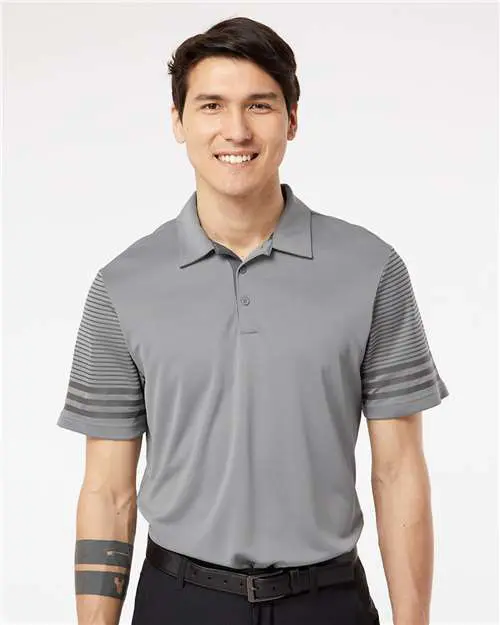 Men's Striped Sleeve Polo - Image 10