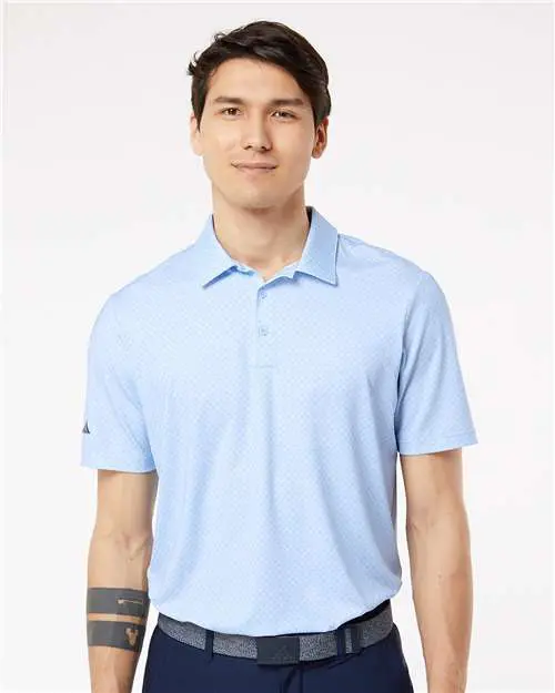 Men's Ultimate365 Diamond Dot Print Polo - Image 10