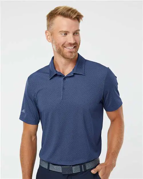 Men's Ultimate365 Diamond Dot Print Polo - Image 22