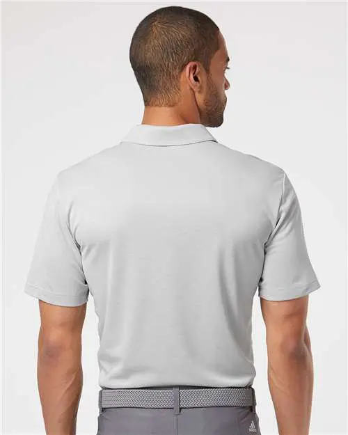 Men's Heathered Colorblocked 3-Stripes Polo - Image 18