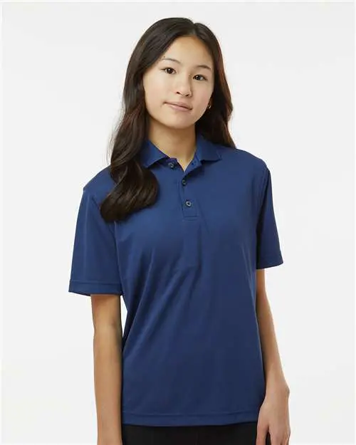 Youth Saratoga Performance Mini Mesh Polo - Image 16