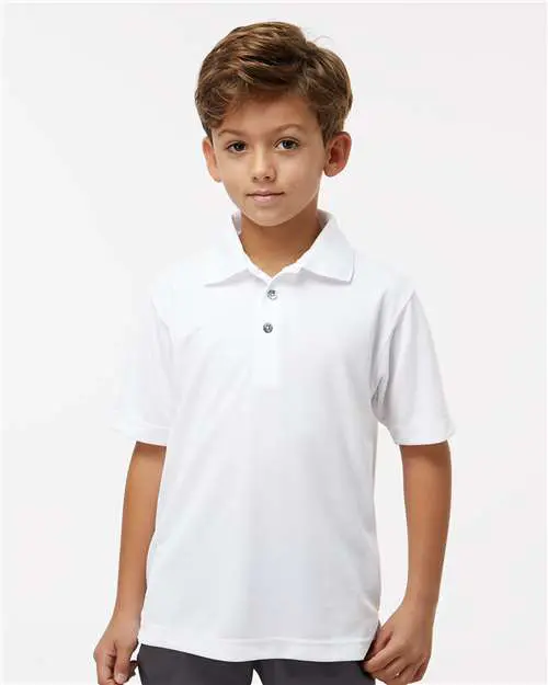 Youth Saratoga Performance Mini Mesh Polo - Image 40