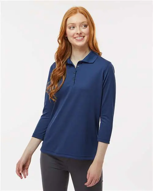 Women's Lady Palm Three-Quarter Sleeve Polo - Image 10